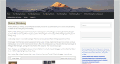 Desktop Screenshot of cheapclimbing.com
