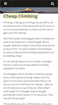 Mobile Screenshot of cheapclimbing.com